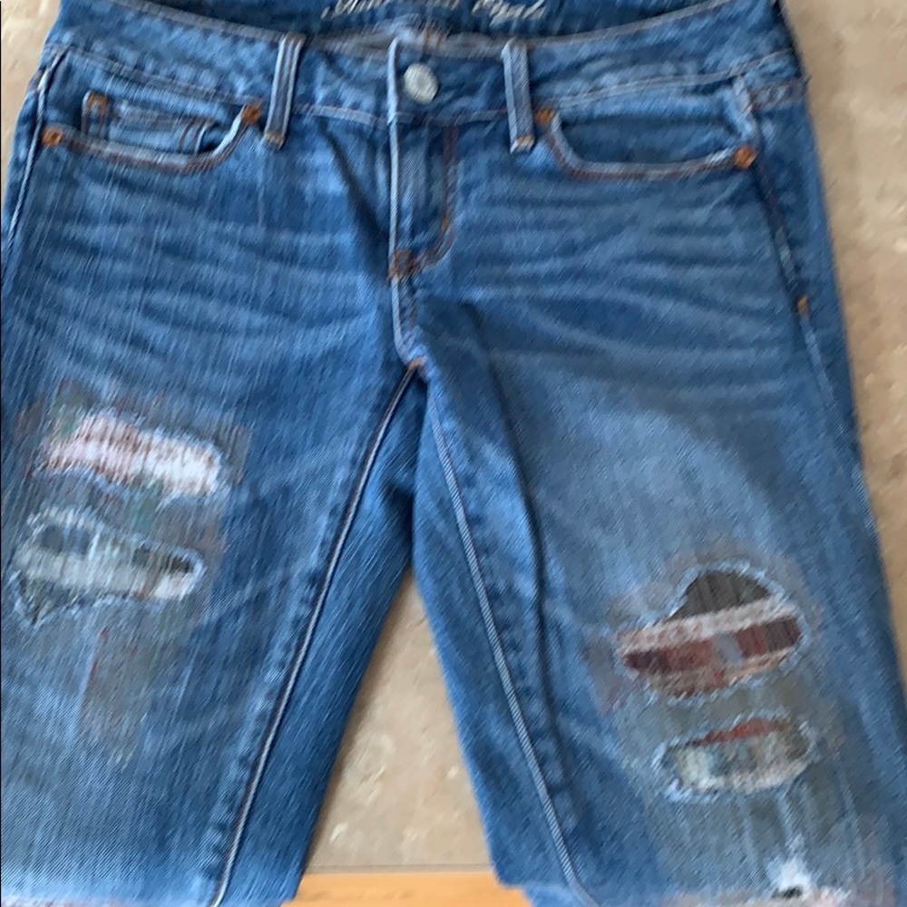 American Eagle Patchwork Jeans - image 2
